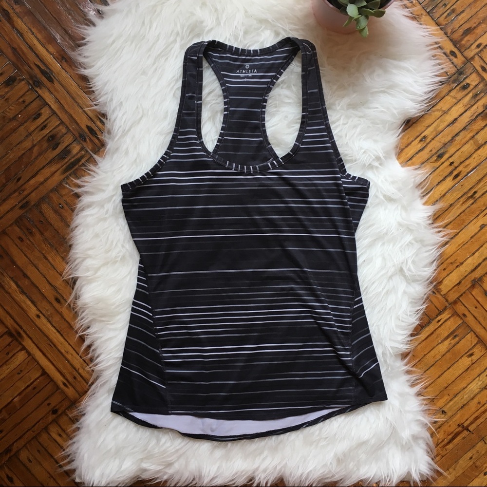 ✔️SOLD✔️Athleta Striped Racerback Tank Top